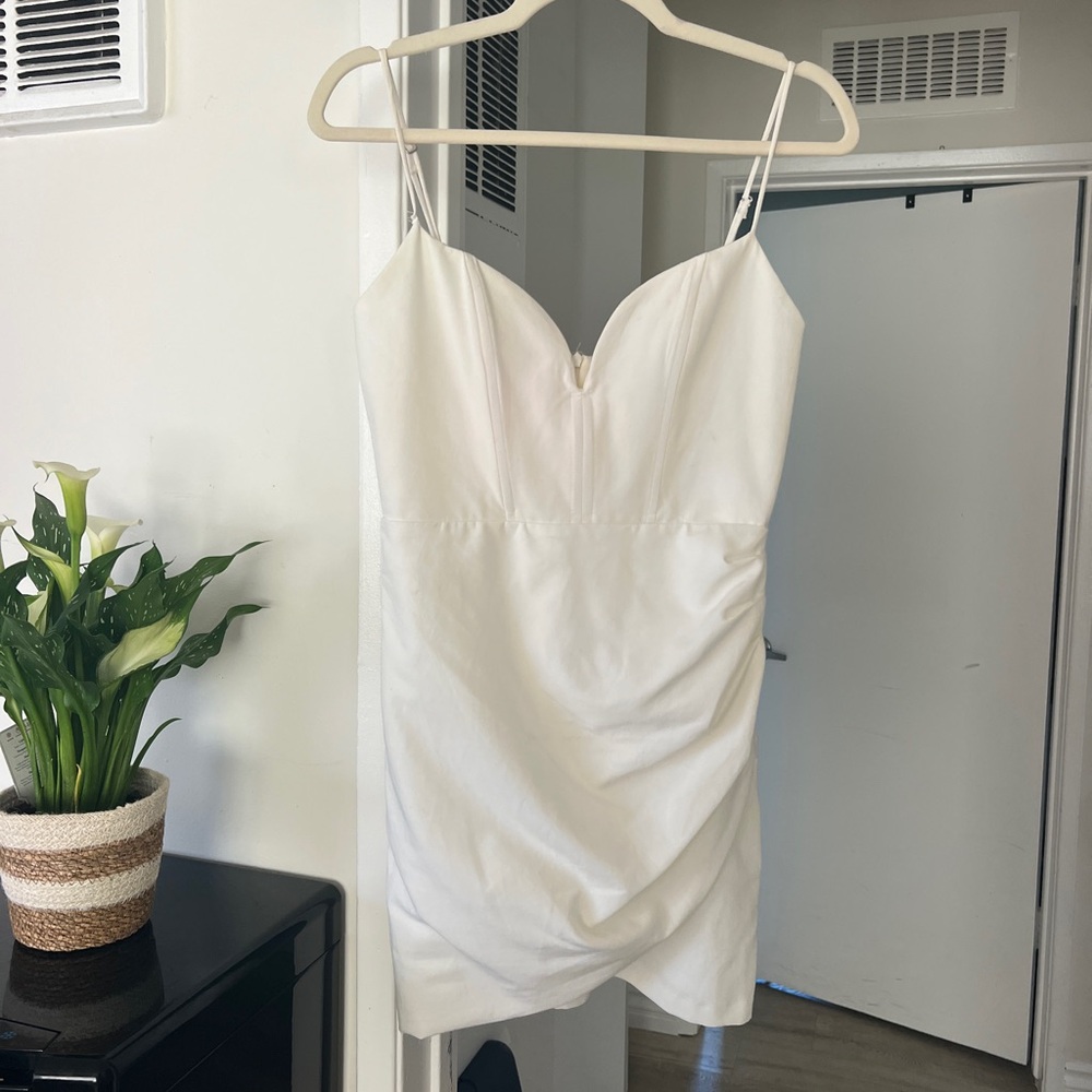 NWT Zara White Mini Dress - perfect for a bride, bachelorette party!